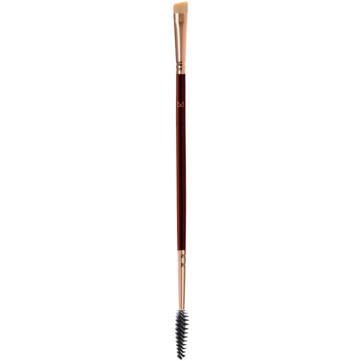 Pensula de machiaj 25 pentru Sprancene, M Brush Burgundy Collection II, peri sintetici, handmade in Japonia