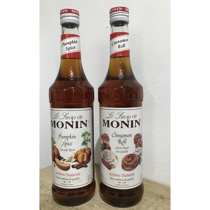 Set Duo Monin, Pumpkin Spice & Cinnamon Roll - 2x700ml