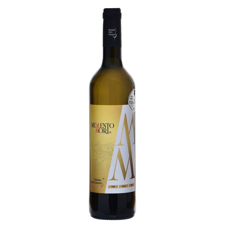 Vin Alb Memento Mori, Crama 3 Conace, Sec, 0.75l