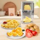 Feliator manual Leccik 4 in 1, taietor de cartofi, feliator de ceapa, tocator de alimente, feliator de mere, plastic