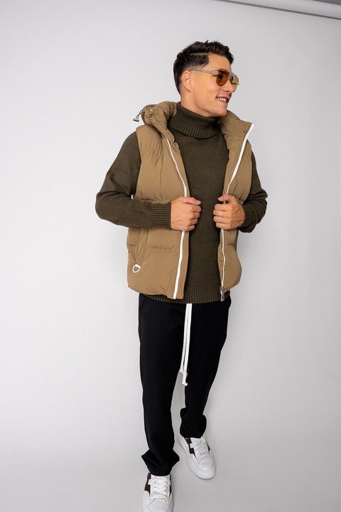 Vesta cu gluga Brown I Maro 2XL INTL