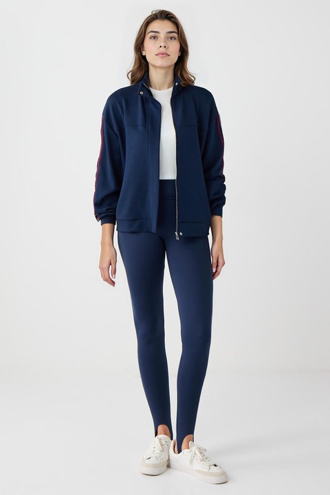 JIMMY KEY, Colanti cu talie inalta si banda, Bleumarin