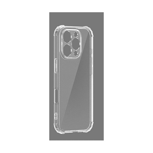 Husa de Protectie, Flippy, pentru Apple iPhone 16 Pro, TPU Protect Plus, cu Dust Plug, Transparent