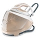 Statie de calcat cu abur Tefal Pro Express Eco GV9E22E0, 2200W, 7.6 bari, jet de abur 550 g/min, abur variabil 0 - 140 g/min, rezervor 1.8L, colector anticalcar, talpa Durilium AirGlide AutoClean, oprire automata, mod Eco, sistem antipicurare, crem & alb