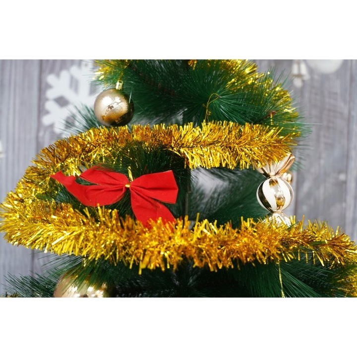 Original - Beteala Craciun, Southern Sky, auriu, marimea: 2 m x 5 cm material:folie PVC, interior/exterior