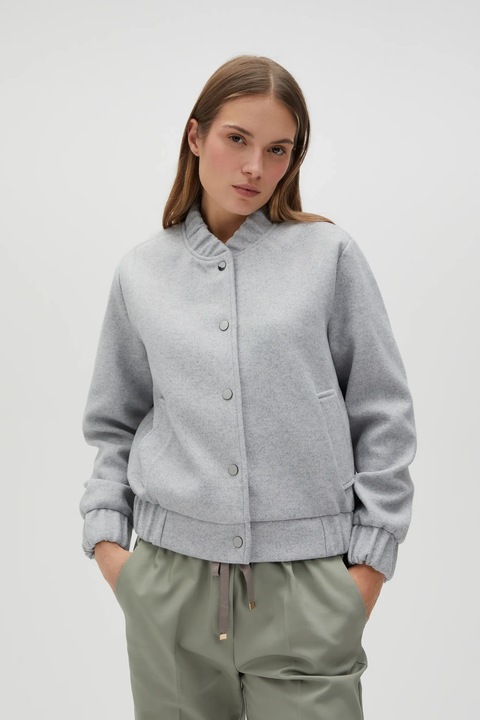 Яке, Бомбър, Сив, Сив