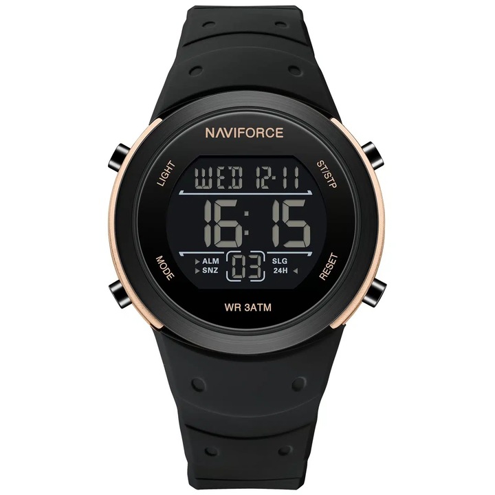 Férfi Karóra Naviforce 9246 Fekete Arany – Több Funkció, Sportos Design, Naptár