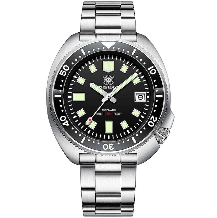 Steeldive SD1970 Ceas Scufundari Barbati 200M, Sapphire Glass, Bezel Ceramic, Automat NH35, 44MM