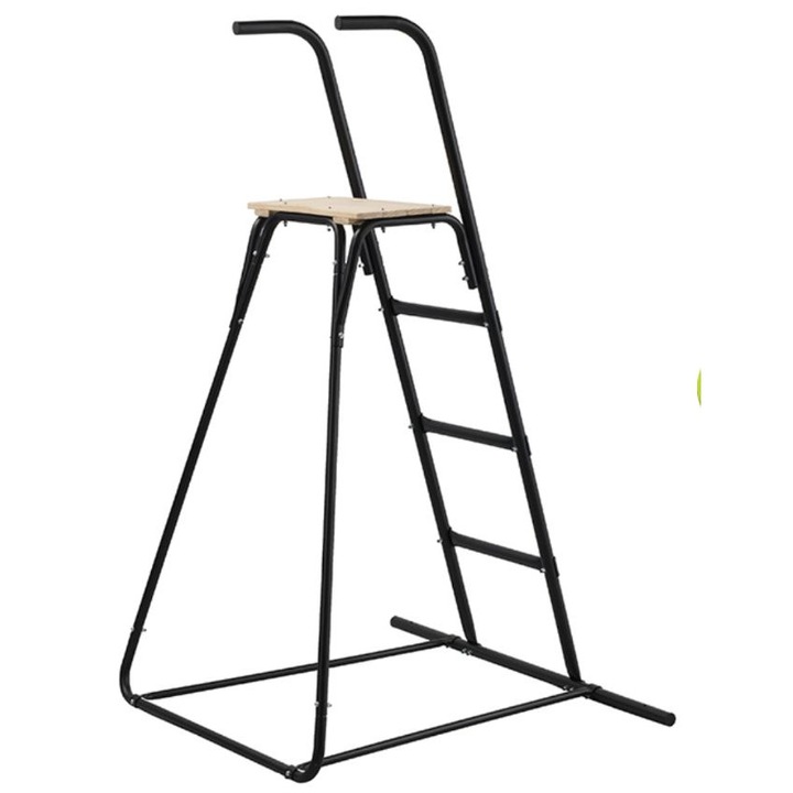 Scara metalica pentru tobogan, platforma 150 cm, negru