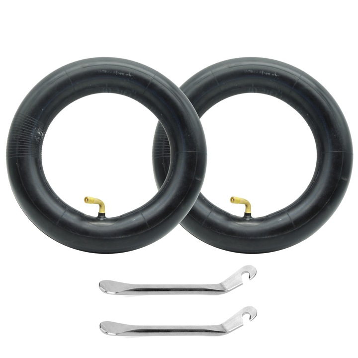 SET 2x Camera de Aer INOPARTS 10x2.50 Inch, Supapa 90/45, Negru