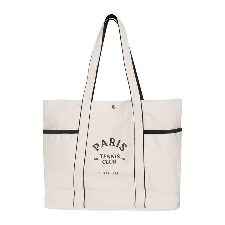 Geanta casual dama Alb crem Remi Esotiq ONE