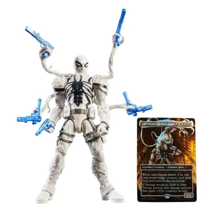 Фигурина Marvel Legends - Agent Anti-Venom, комплект с карта Magic: The Gathering, 10x15см
