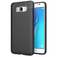 Husa Leather PROTECTS pentru Samsung Galaxy J7 (2016), Negru