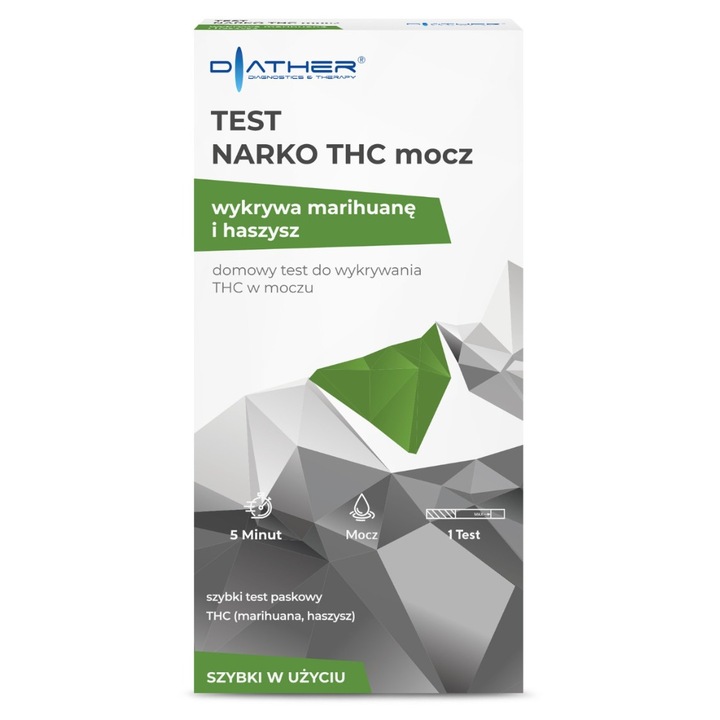 Test Narko THC Diather, test rapid pentru detectarea THC in urina, 1 bucata