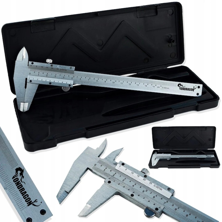 Etrier din otel inoxidabil Ondragon OD7007, 0-150mm, precizie 0,02mm