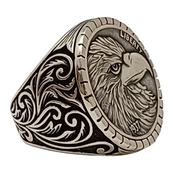 Inel din argint 925, The Silver Rush, model 1TWXS3, 9 mm, mărime 18