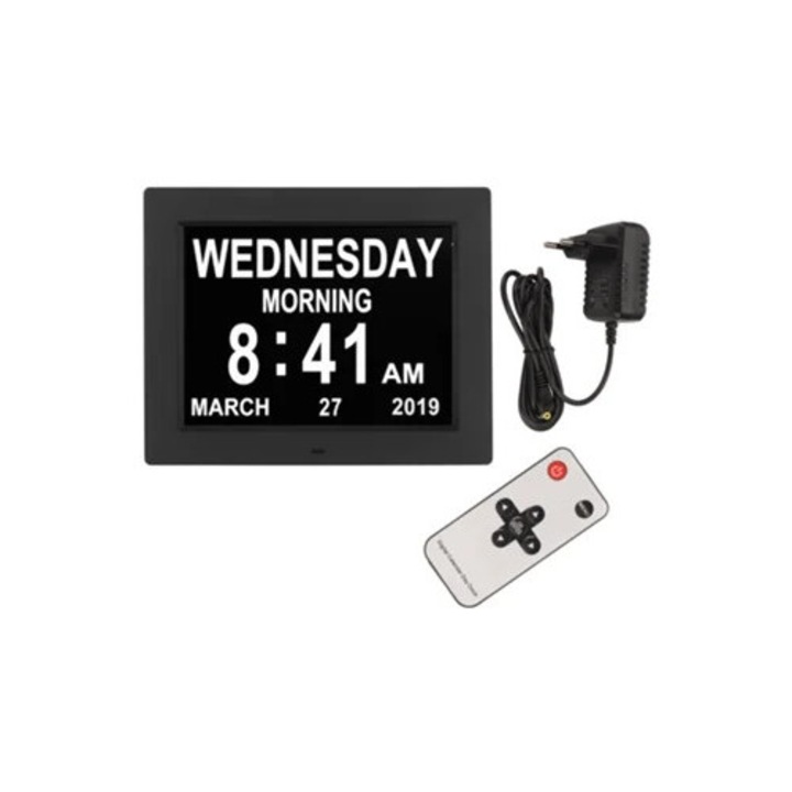 Ceas decorativ digital, reminder medicamente, 30x15cm