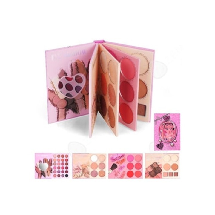 Fard de pleoape, C Fard A Paupieres 43, paleta perlata, mata, stralucitoare, multicolor, format carte