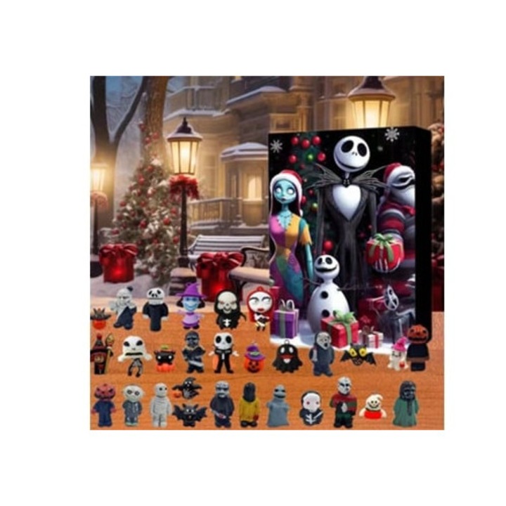 Figurina set Aquaforge The Nightmare Before Christmas - Calendar de Advent Halloween - Figura de groaza