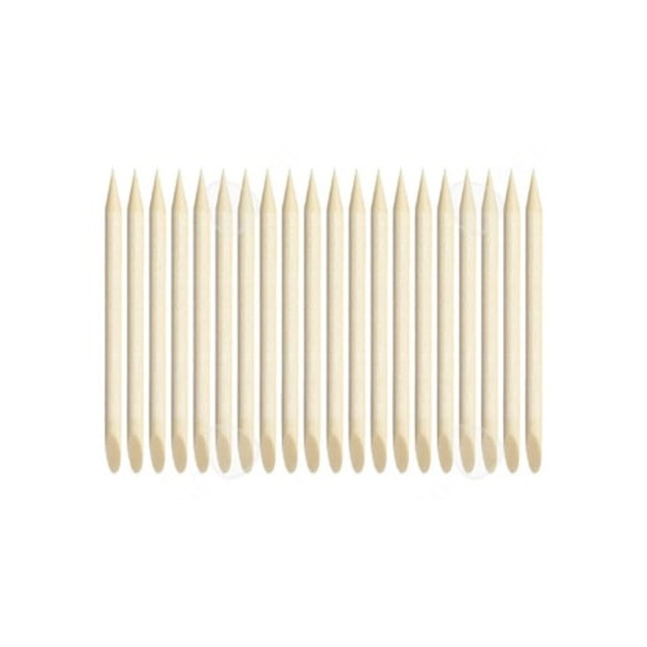 Set 20 bete din lemn pentru unghii, 3 inch, unelte manichiura