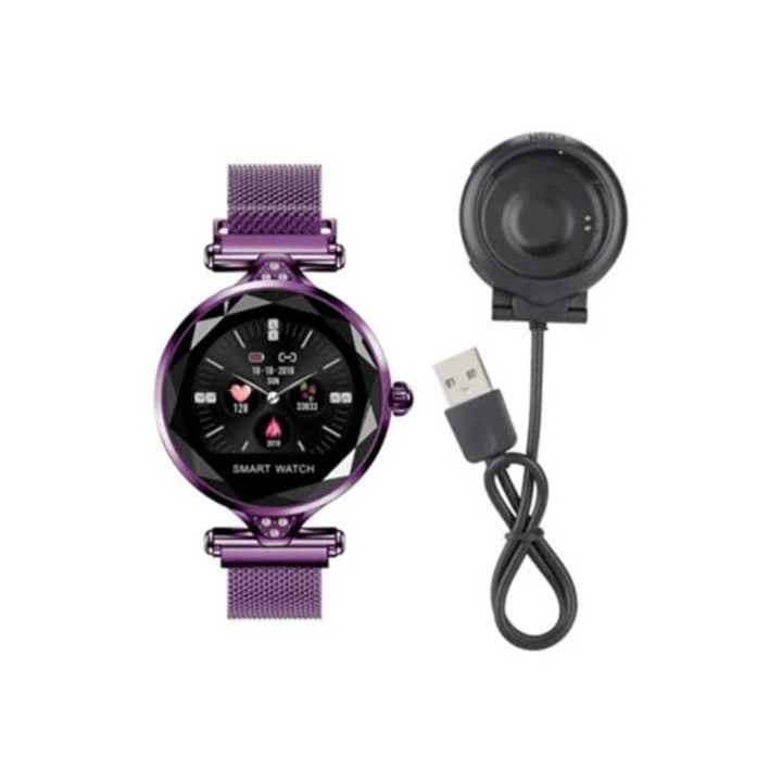 Bratara fitness inteligenta, monitorizare ritm cardiac, ecran colorat