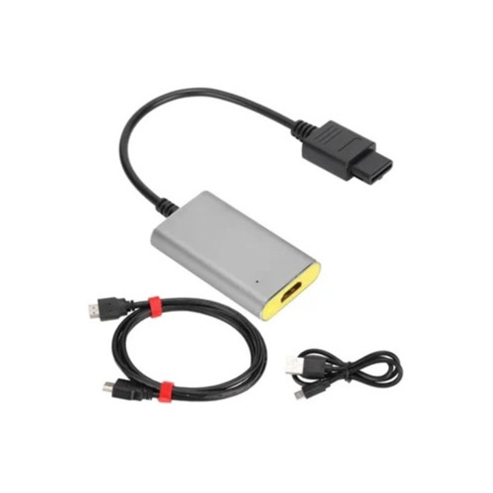 Преобразувател N64 към HDMI, поддържа PAL и NTSC, кабел
