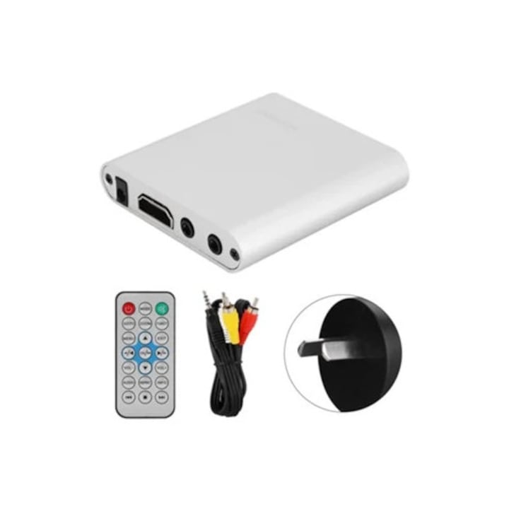 Mediaplayer 1080p HDMI cu telecomanda si set-top box cu hard disk