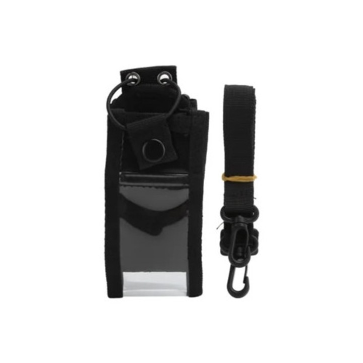 Geanta pentru statie radio cu suport si curea de umar, multicolor