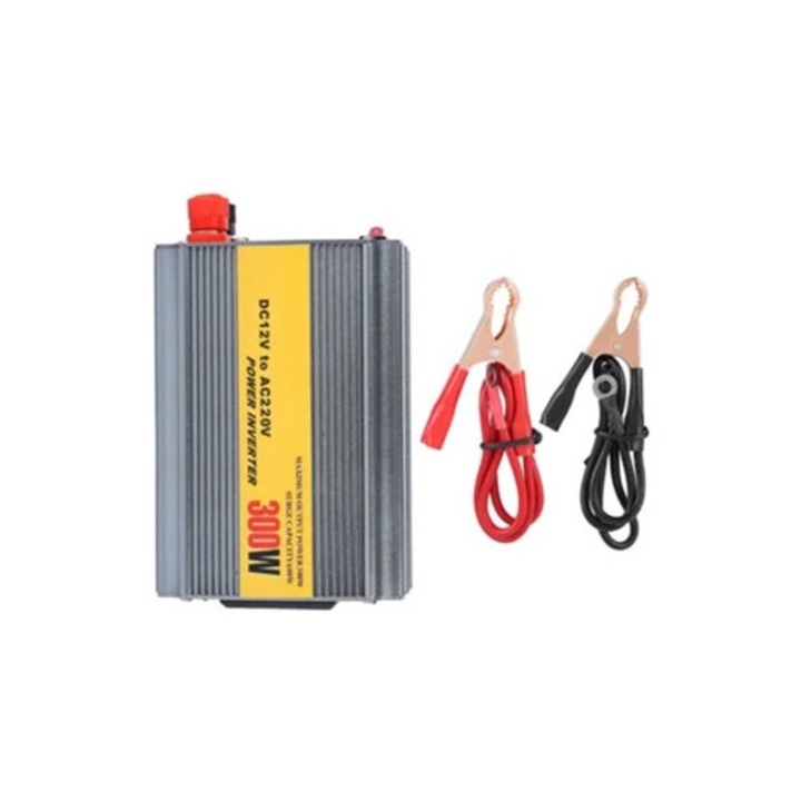 Inverter auto DC 12V la AC 220V, incarcator USB