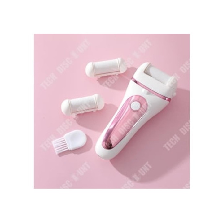 Pila electrica pentru picioare cu display digital, reincarcabila, pentru indepartarea pielii moarte si calusurilor, set.