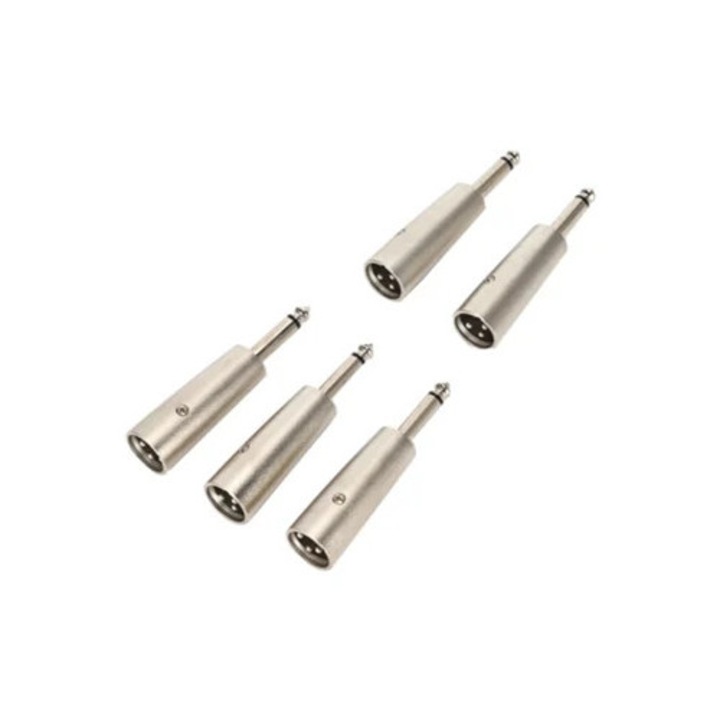 Adaptor audio XLR masculin la jack 6.35mm, mono