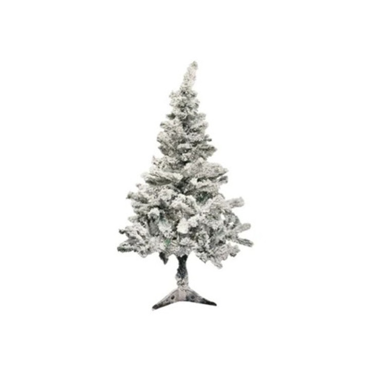 Brad de Craciun realist zapadit, 150 cm, PVC de inalta calitate, reutilizabil, usor de asamblat