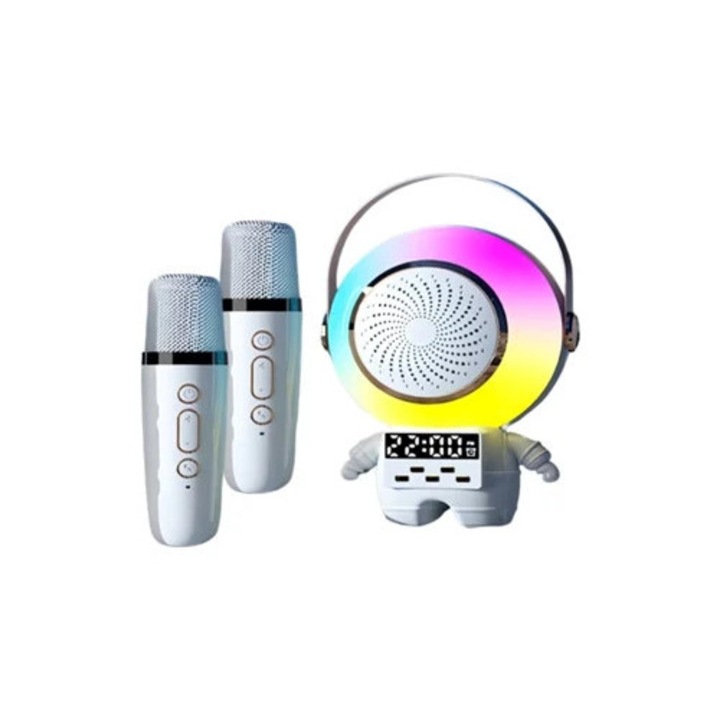 Karaoke mikrofon, fehér, játék hangszer