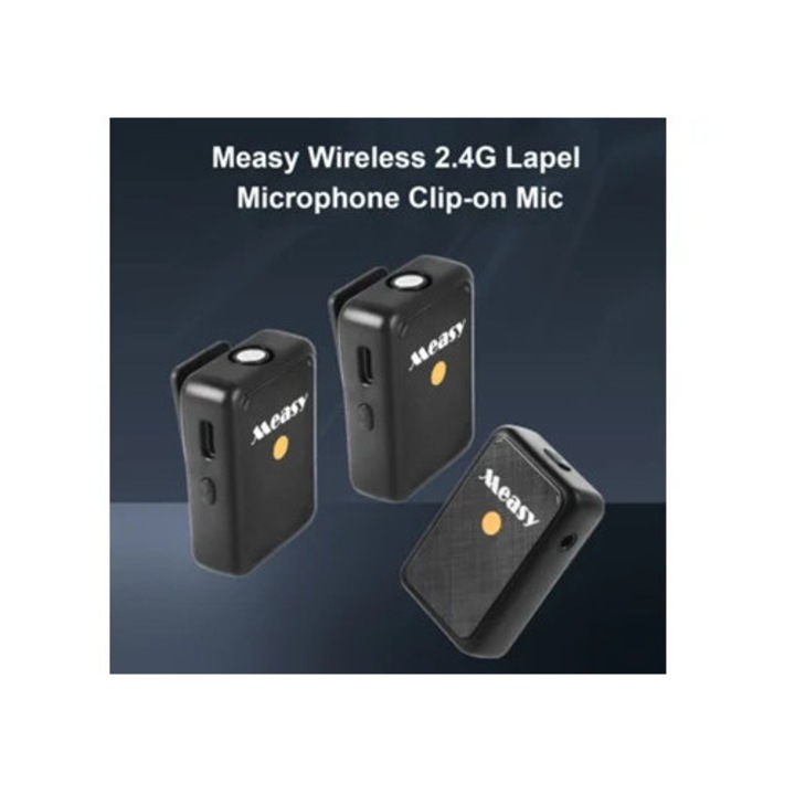 Microfon lavalier wireless Plug and Play, anulare zgomot
