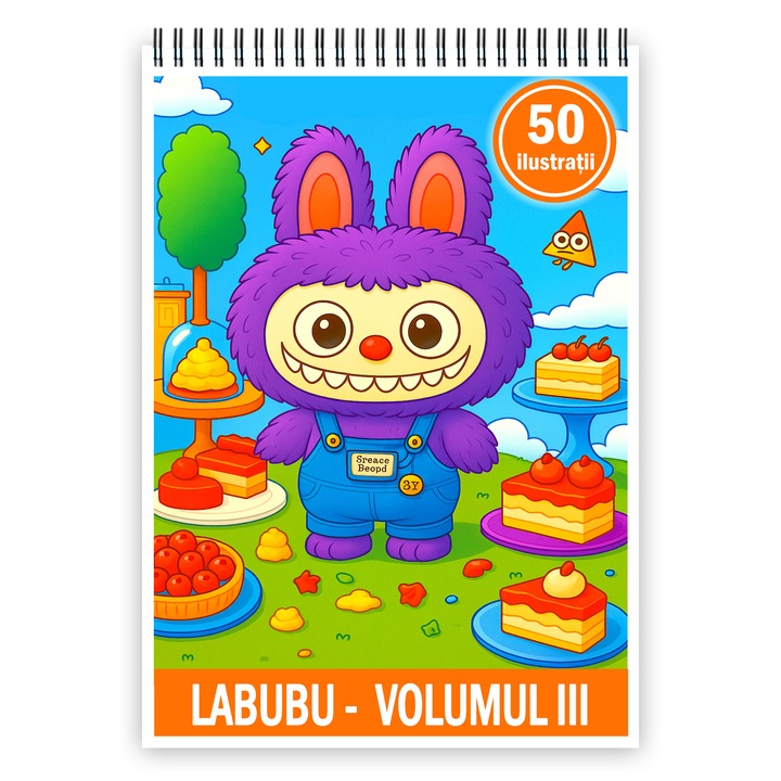 Carte de colorat pentru copii,, 50 de ilustratii, A4, 106 pagini, Editura: Cadouri Legendare