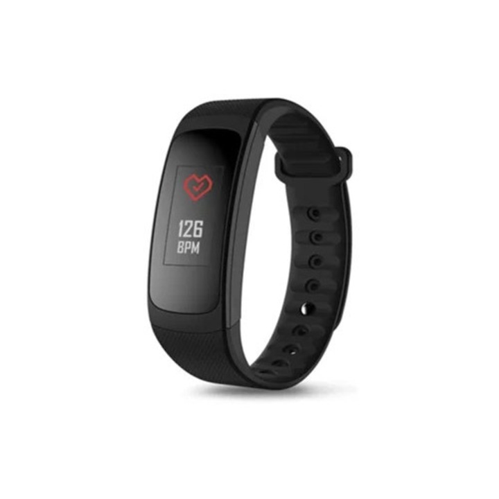 Bratara fitness Zeblaze Plug C, monitorizare continua a ritmului cardiac, display colorat