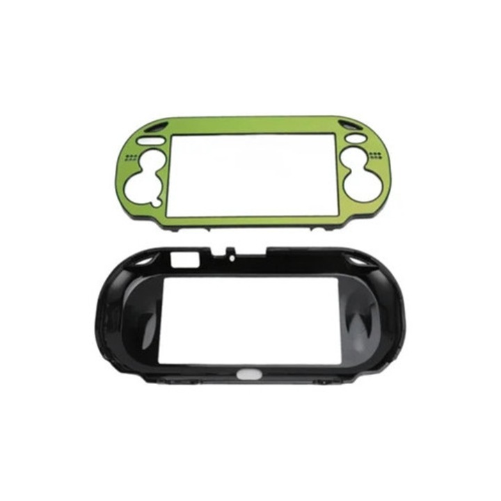 Carcasa rigida protectoare pentru PS Vita 1000, aluminiu verde