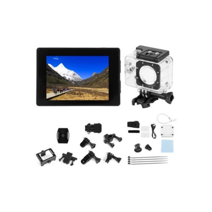 Camera video sport mini, 4k, impermeabila