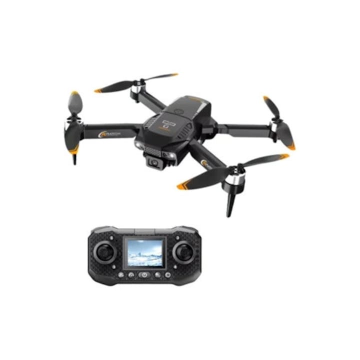 Drona F205 cu camera duala 4K HD, motor fara perii, WiFi FPV, rotire 360°