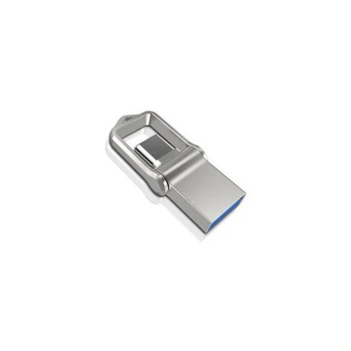 Mini PenDrive 128 Gb Fém OTG Type-C