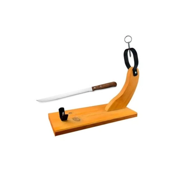 Fából készült sonkatartó, konyhai tálca