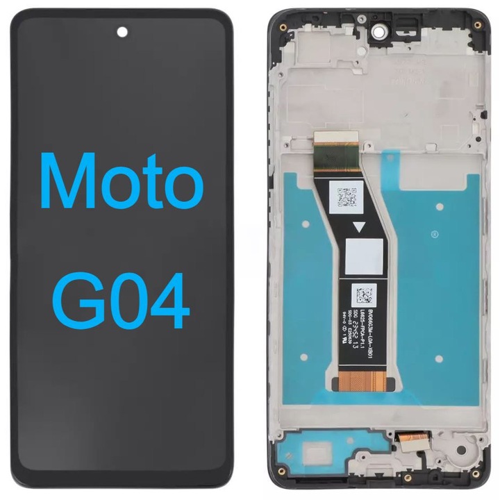 Display Ecran Lcd pentru Motorola G04 Negru Cu Rama