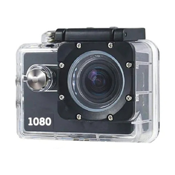 Екшън камера Camera video sport Action Cam 1080, Full HD, черна
