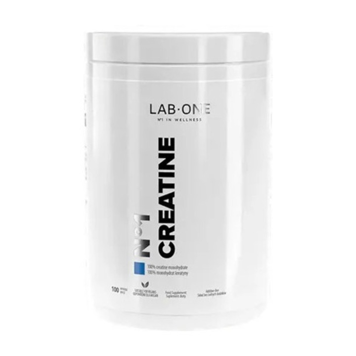 Creatina, LAB ONE, N1 Lemon 500 g, gust citric, solubilitate ridicata