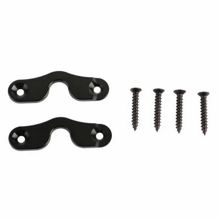 Alumíniumötvözet napellenző klip javító készlet Jeep Wrangler JK JL JLU 2018-2022-hez, fekete