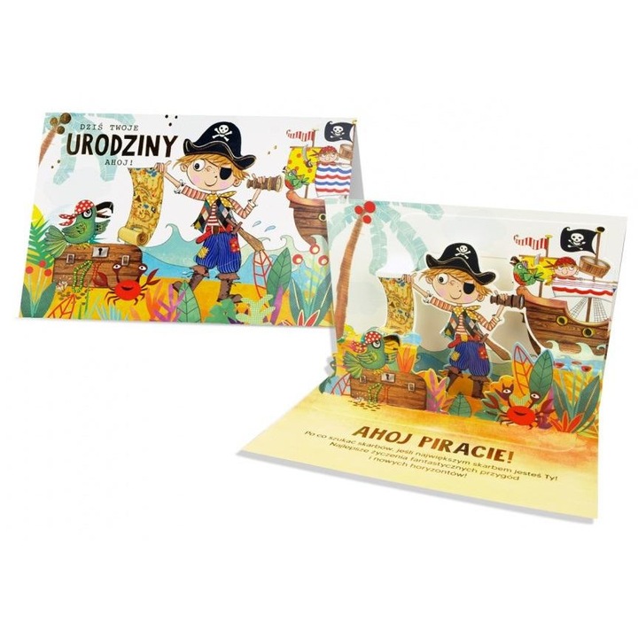 Felicitare B6 Pan Dragon, Urodziny, cu plic si urari