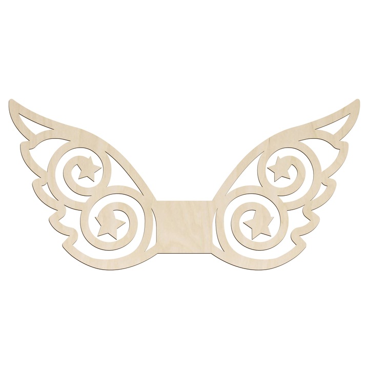 Set 10 buc. aripi de inger din placaj natural, 150x73mm, pentru decoratiuni si DIY