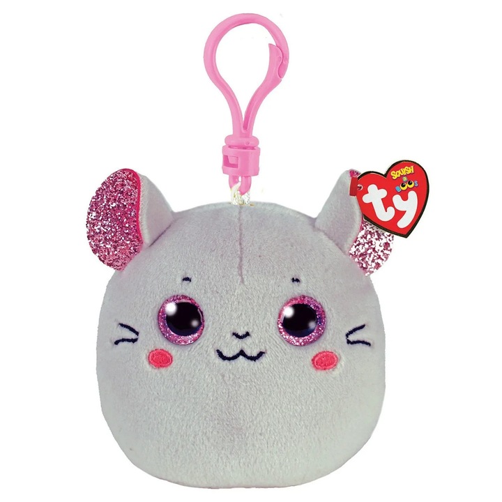 Ключодържател плюс Ти, мишка, 8.5см, цветен