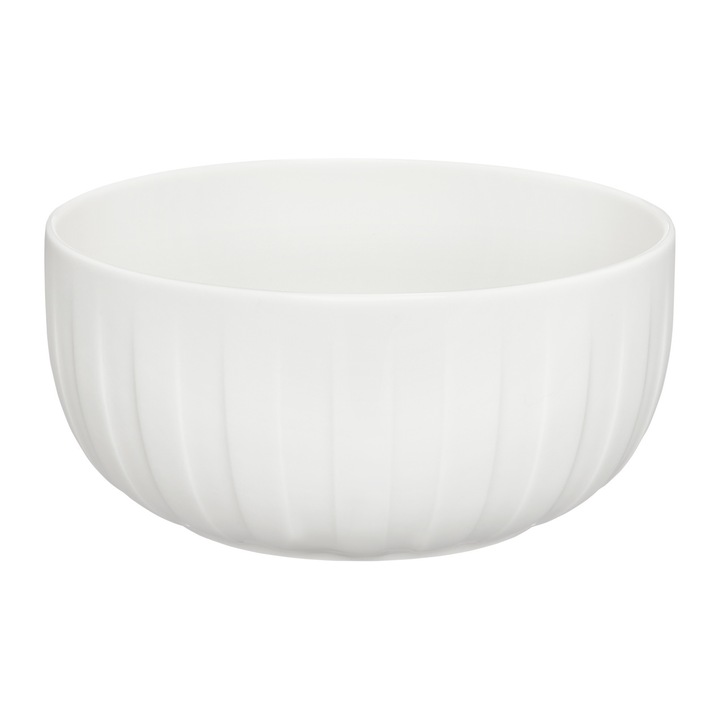 Bol mare AMBITION Ligne, 20cm, portelan, alb