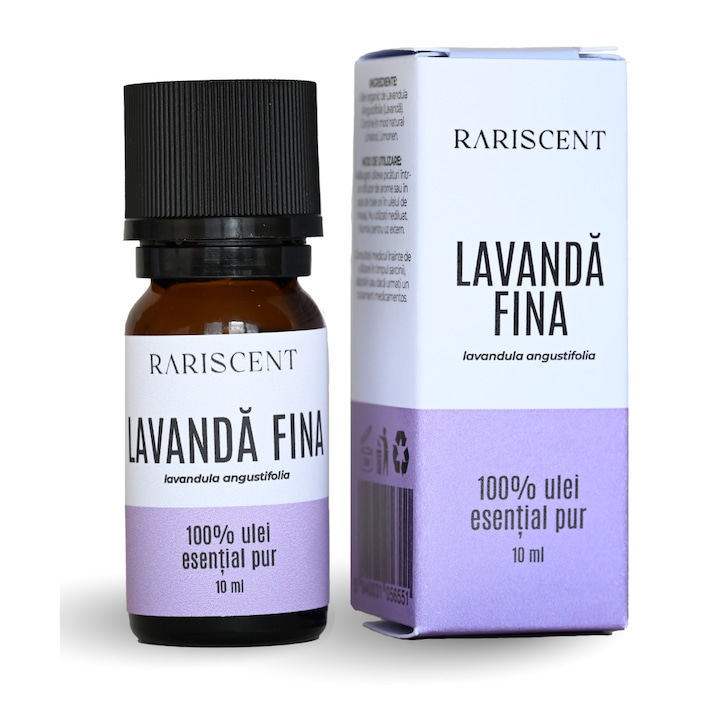 Ulei Esential de Lavanda (Lavandula angustifolia), 100% Pur, Natural si Nediluat – Aromaterapie pentru Relaxare, Somn Linistit si Confort Respirator, 10 ml